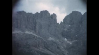 Costalunga, İtalya Haziran 1959: 50 'lerde Dolomitler yaz manzarası