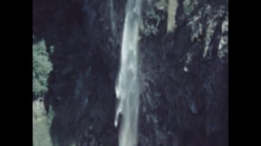 Terni, İtalya Haziran 1955: 50 'lerde Marmore şelaleleri