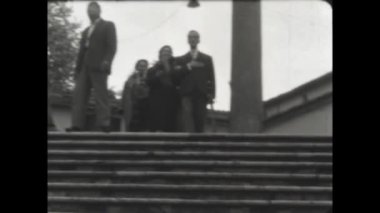 Terni, İtalya Ekim 1955: İnsanlar şehirde, İtalyan sosyal tarihi 50 'lerde tanışıyor