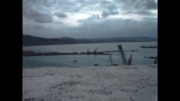 Ancona Italy May 1959 Ancona Port View — Stock Video