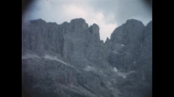 Costalunga Italia Giugno 1959 Paesaggio Estivo Dolomiti Anni — Video Stock