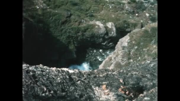Dolomites Italy May 1959 Waterfalls Dolomites 50S — Video Stock