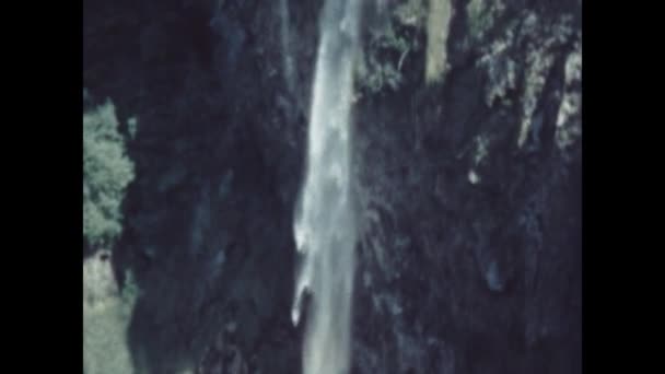 Terni Italy June 1955 Marmore Waterfalls 50S — Stockvideo