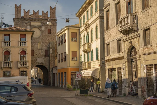 Rovigo Italia Aprile 2022 Centro Rovigo Una Giornata Sole — Foto Stock