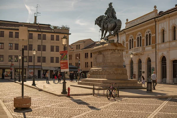 Rovigo Itálie Dubna 2022 Náměstí Giuseppe Garibaldi Rovigu Historické Italské — Stock fotografie