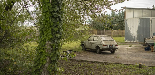 Rovigo Italy April 2022 Rusty Abandoned Car — Photo