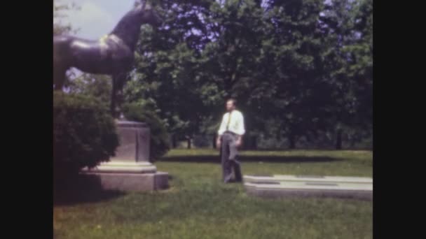 Lexington Ηνωμένες Πολιτείες Μάιος 1950 Elmendorf Farm View Kentucky Καθαρόαιμο — Αρχείο Βίντεο