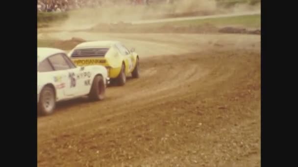 Parigi Francia Maggio 1975 Sporco Rally Automobilistico Negli Anni — Video Stock