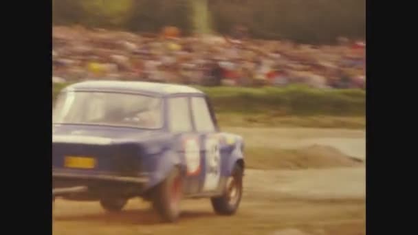Paris Frankrike Maj 1975 Dirt Rally Biltävling Talet — Stockvideo