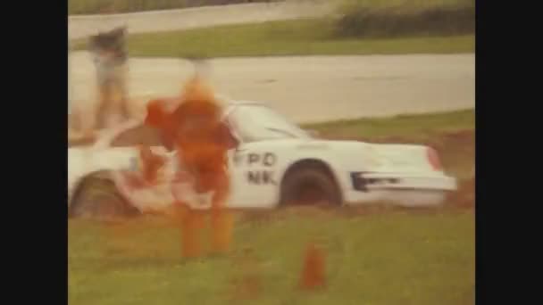 París Francia Mayo 1975 Carrera Coches Dirt Rally Los Años — Vídeo de stock