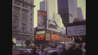 NEW YORK, ABD CIRCA 1975: 70 'lerde New York reklam panosu ayrıntıları