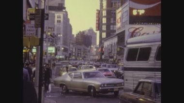 NEW YORK, ABD CIRCA 1975: 70 'lerde New York reklam panosu ayrıntıları