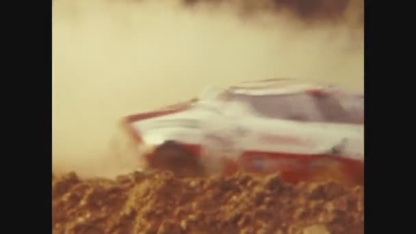 Paris France May 1975 Dirt Rally Car Race — Vídeo de stock