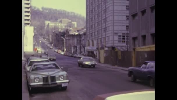 New York 1975 New York Gatuvy Mitten Talet — Stockvideo