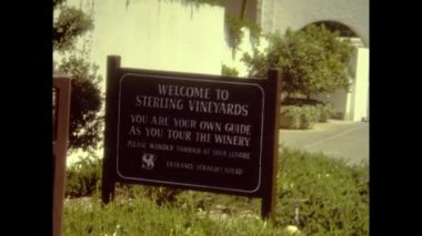 SAN FRANCISCO, ABD MAYIS 1979: Napa Vadisi boyunca 70 'ler, 4K Dijitalleştirilmiş görüntü