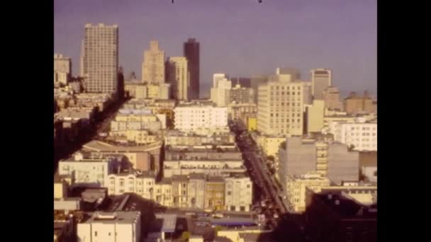 Сан Франциско Сша Май 1979 Вид Воздуха Сан Франциско Годах — стоковое видео