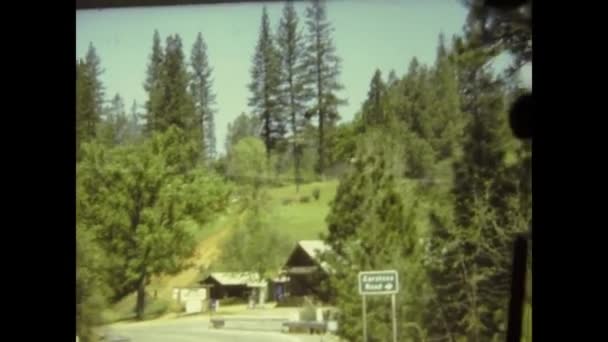 Yosemite National Park Usa Mayo 1978 Vista Del Parque Yosemite — Vídeos de Stock