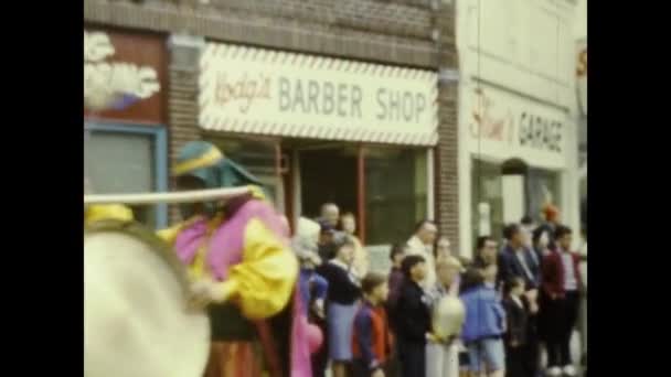 1960年 昭和35年 60歳でアメリカ軍のパレード — ストック動画