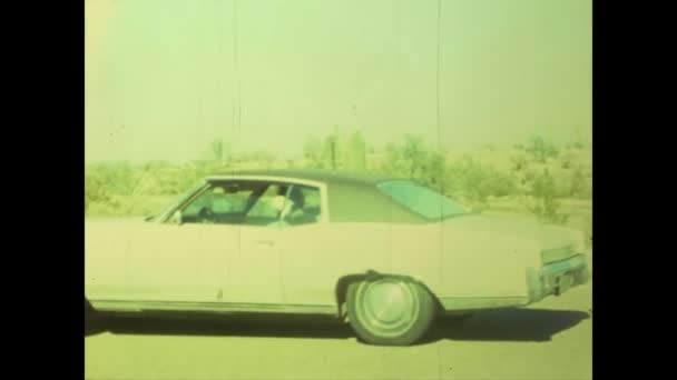 Yuma United States May 1975 Historical Car Detail 70S — Stok video
