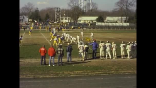 Dallas United States March 1965 American Football Game Match 60S — Wideo stockowe