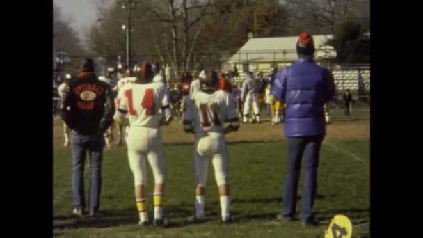 1965年美国达拉斯 美国60年代的足球比赛 — 图库视频影像