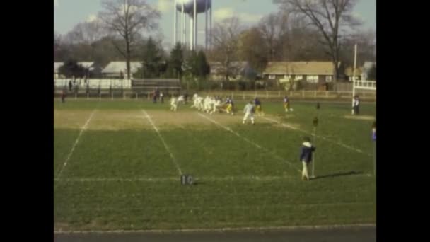 Dallas United States March 1965 American Football Game Match 60S — Stockvideo