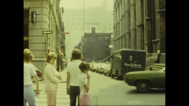 Toronto Kanada 1975 Lerde Toronto Sokak Manzarası — Stok video