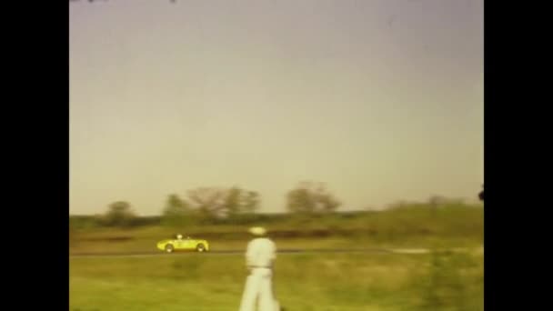 Arizona United States May 1977 Racing Car Race 70S — Stockvideo