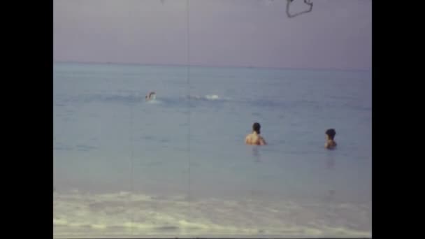 Grand Bahama Μπαχάμες Μάιος 1965 Μπαχάμες Παραλία Στη Δεκαετία Του — Αρχείο Βίντεο