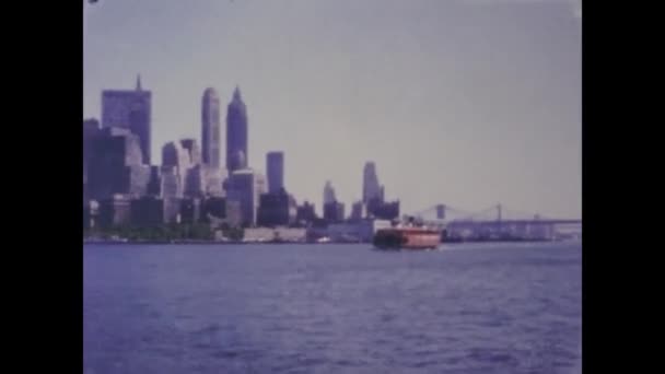 Nueva York Estados Unidos Mayo 1955 Ciudad Nueva York Skyline — Vídeos de Stock