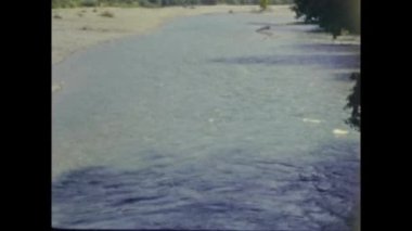 Fransız Rivierası, Fransa Ağustos 1958: Fransız Riviera Dağı manzarası