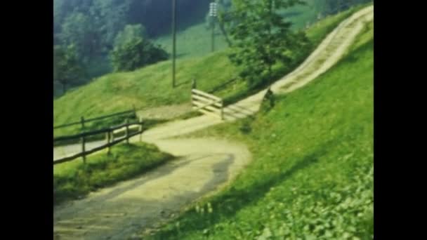 Lugano Switzerland June 1958 Swiss Landscape 50S — Video Stock