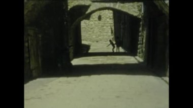 Avignon, Fransa Mayıs 1955: Avignon Village Caddesi ve bina manzarası 1960 'larda