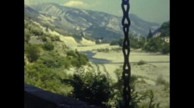 Avignon, Fransa Mayıs 1955: Avignon Village Caddesi ve bina manzarası 1960 'larda