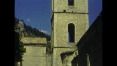 Avignon, Fransa Mayıs 1955: Avignon Village Caddesi ve bina manzarası 1960 'larda