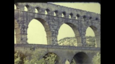 Avignon, Fransa Mayıs 1955: Avignon Village Caddesi ve bina manzarası