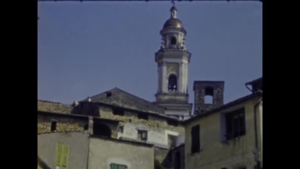 Montalto Ligure Italien Juni 1958 Montalto Ligure Talet — Stockvideo