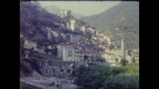 Montalto Ligure Itália Junho 1958 Montalto Ligure View 50S — Vídeo de Stock