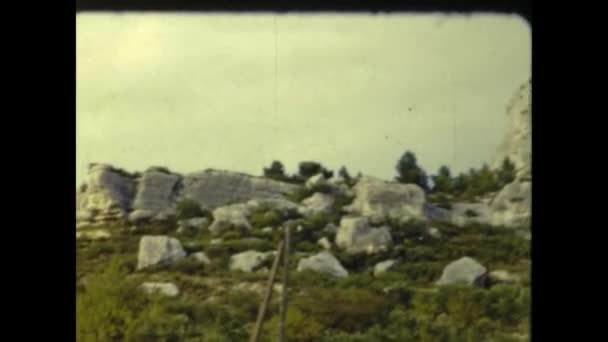 Aviñón Francia Mayo 1955 Gente Montando Caballo Campo Los Años — Vídeos de Stock