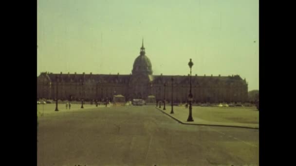 Paris Frankreich Juli 1976 Hotel Des Invalides Paris Den 70Er — Stockvideo
