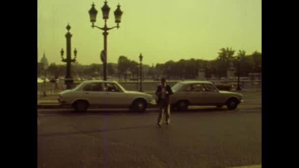 Paris France Juillet 1976 France 1976 Paris Vue Sur Rue — Video