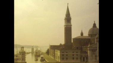 Venedik, İtalya Haziran 1973: 70 'lerde Venedik manzarası