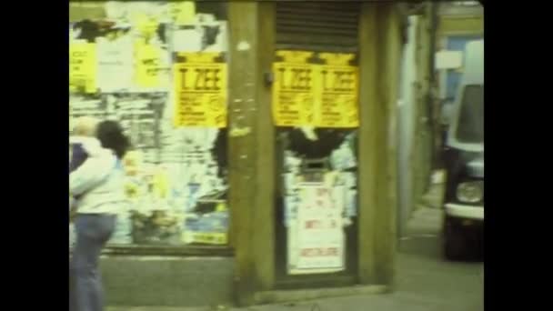London Förenade Kungariket Maj 1977 London Street Scen Talet — Stockvideo