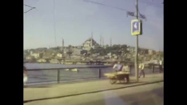 Ιστανβουλ Τουρκια Ιουνιοσ 1979 Ταξίδι Στους Δρόμους Της Κωνσταντινούπολης Στη — Αρχείο Βίντεο