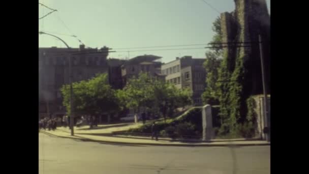 トルコ イスタンブール1979年6月 70年代のイスタンブール ストリート ビュー — ストック動画
