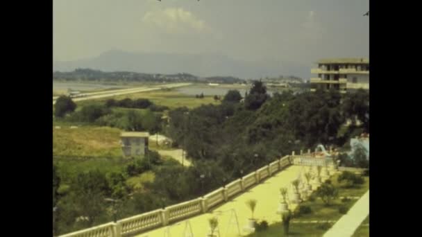 Corfu Greece Temmuz 1978 Lerde Korfu Kıyı Manzarası — Stok video