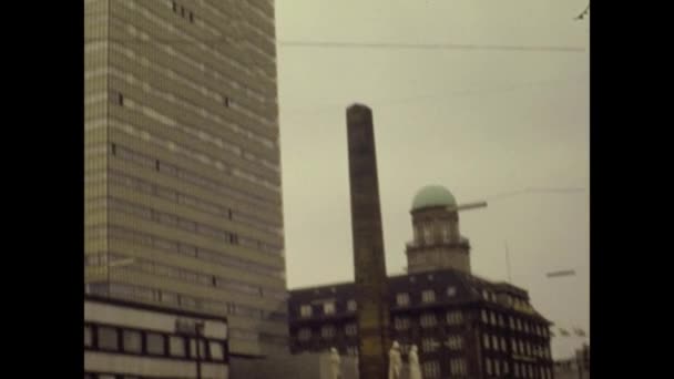 Copenhague Danemark Juin 1975 Copenhague Vue Sur Rue Dans Les — Video