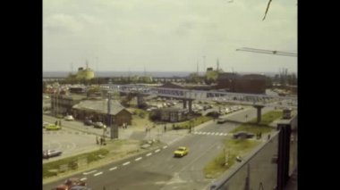 FREDERIKSHAVN, DENMARK 1979: 70 'lerde Frederikshavn şehir manzarası