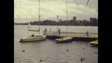 HAMBURG, GERÇEK 1979: 70 'lerde Hamburg şehir merkezi