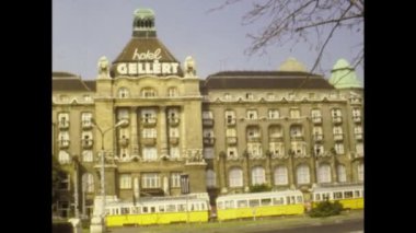 BUDAPEST, 15 AĞUSTOS 1978: 70 'lerde Budapeşte sokak manzarası